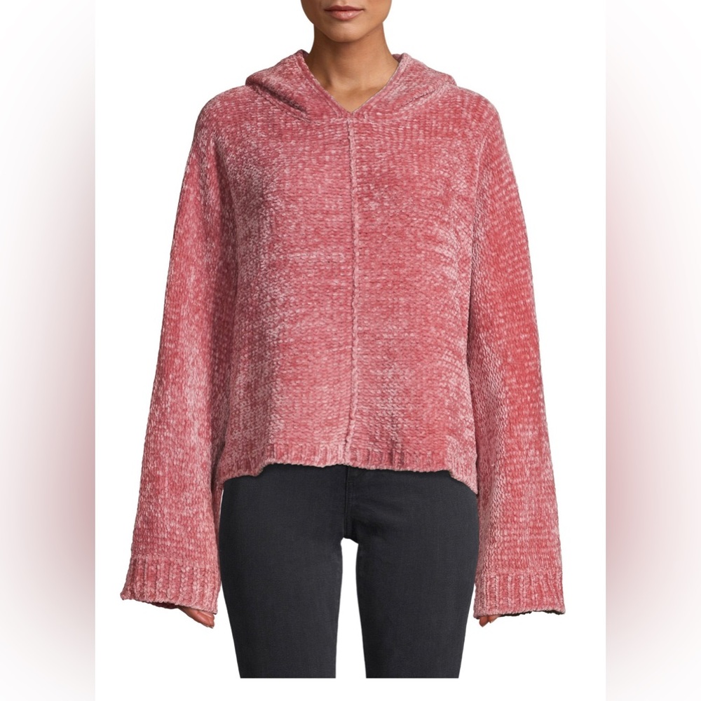 Alice and Olivia Hooded Bell Sleeve Sweater